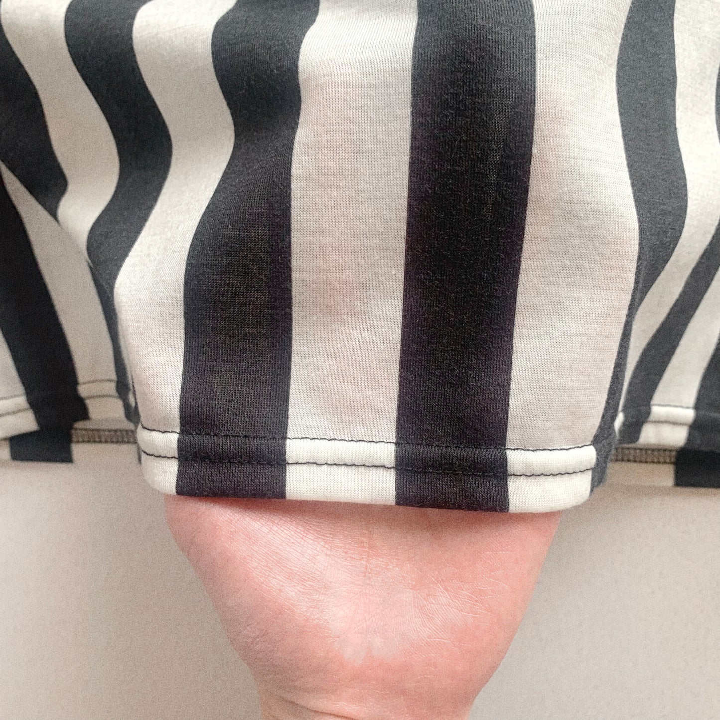 bi-color stripe tunic