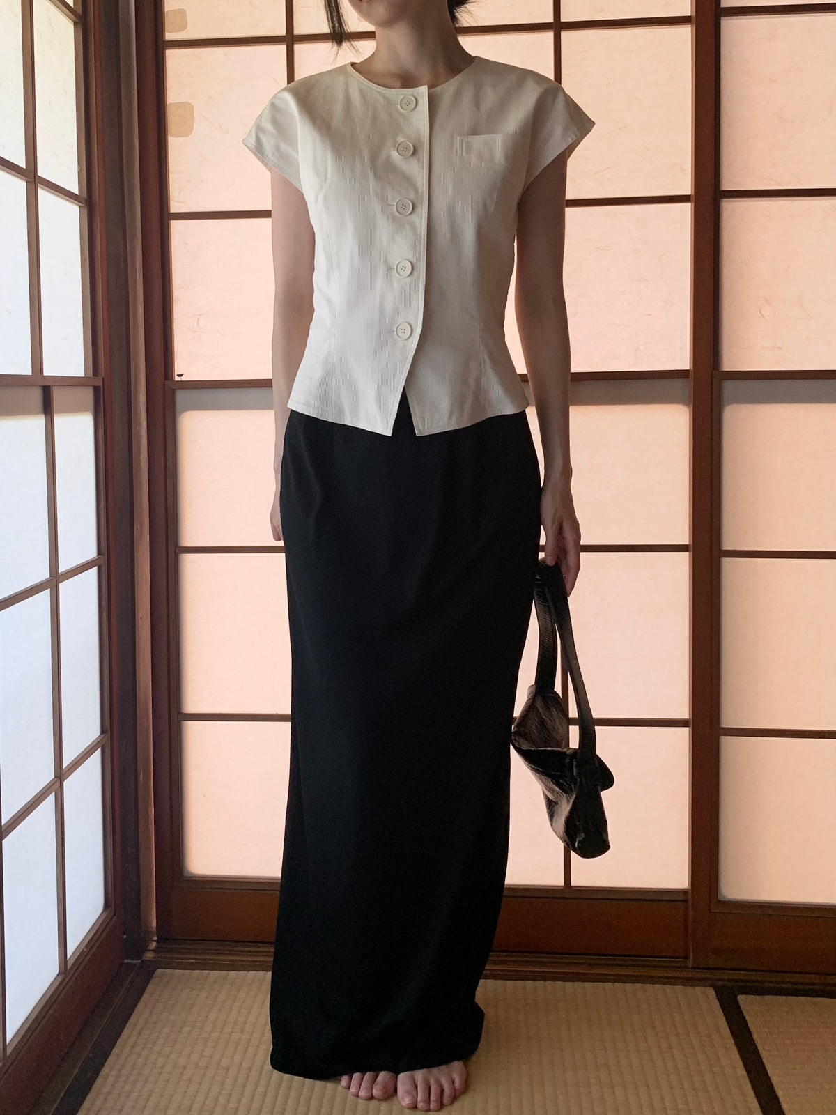 Christian Dior ivory vest