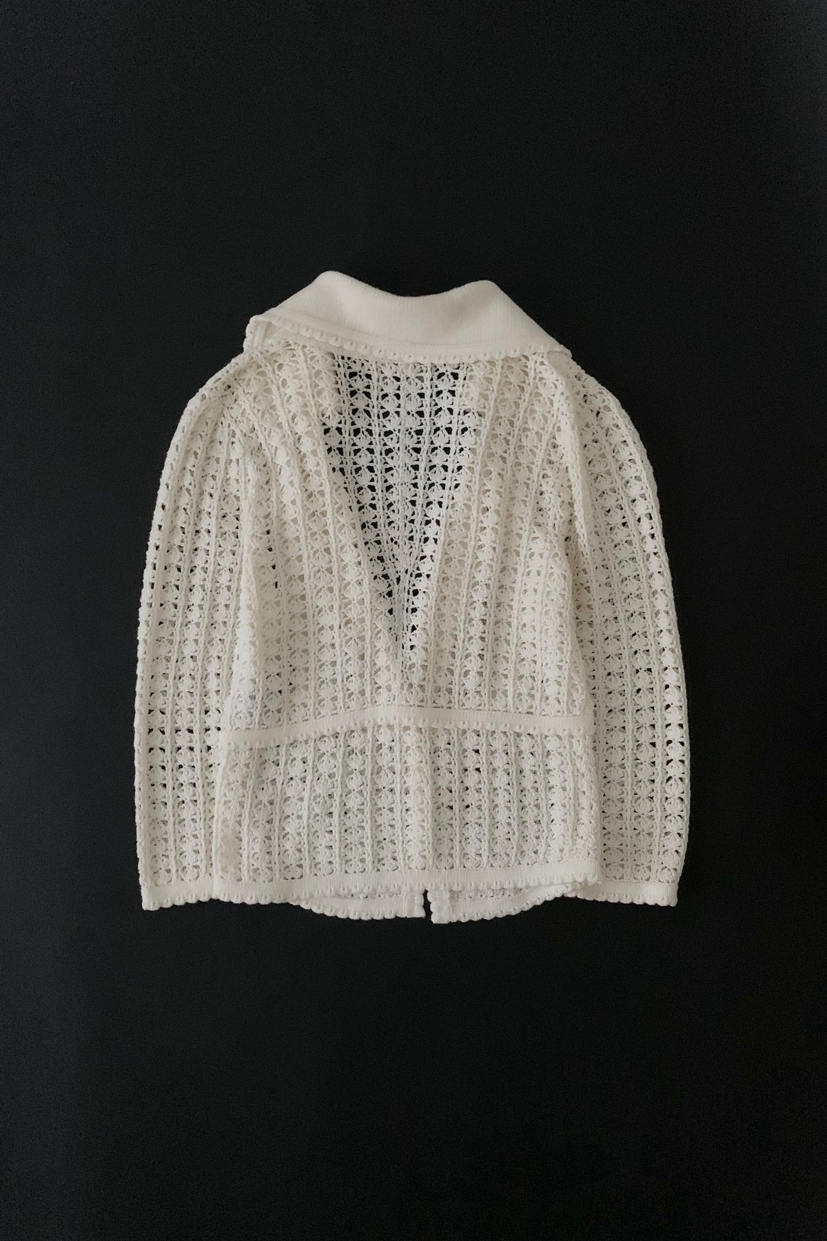 JILL STUART cream crochet cardigan