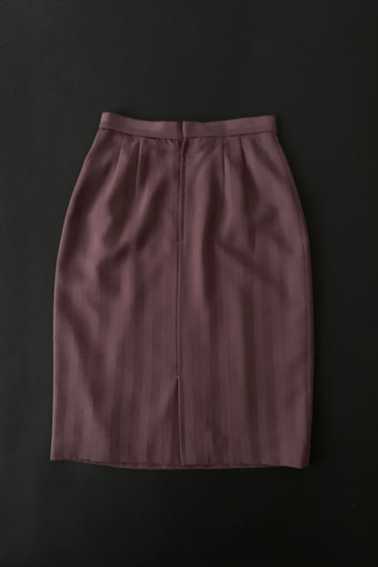purple stripe skirt