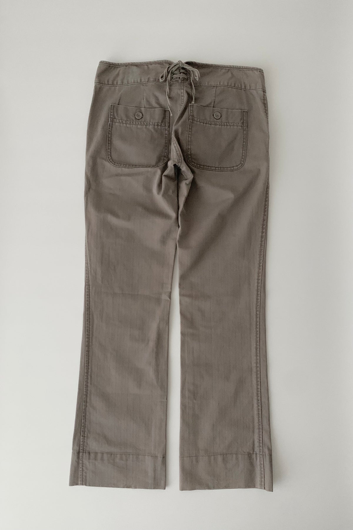 charcoalg gray waist design pants