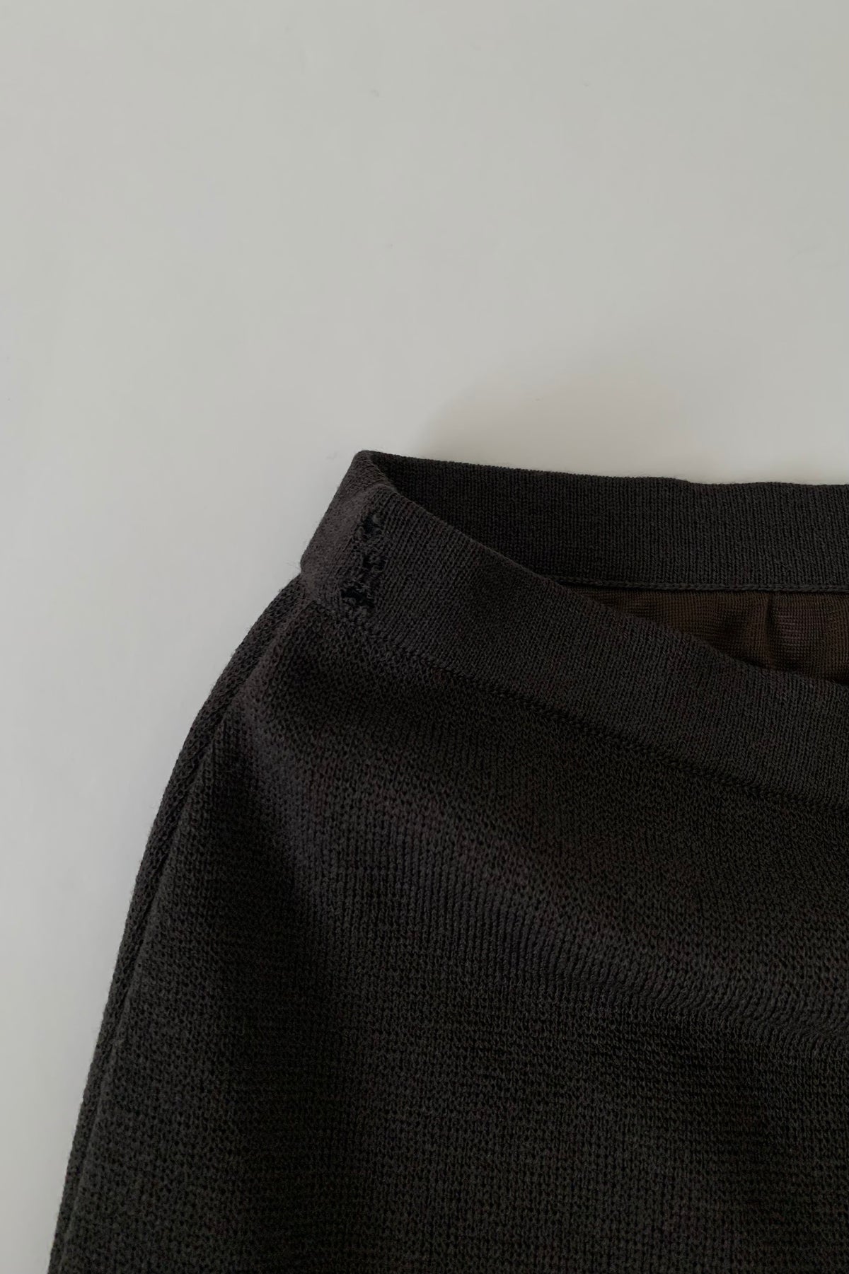 Italy charcoal gray knit skirt