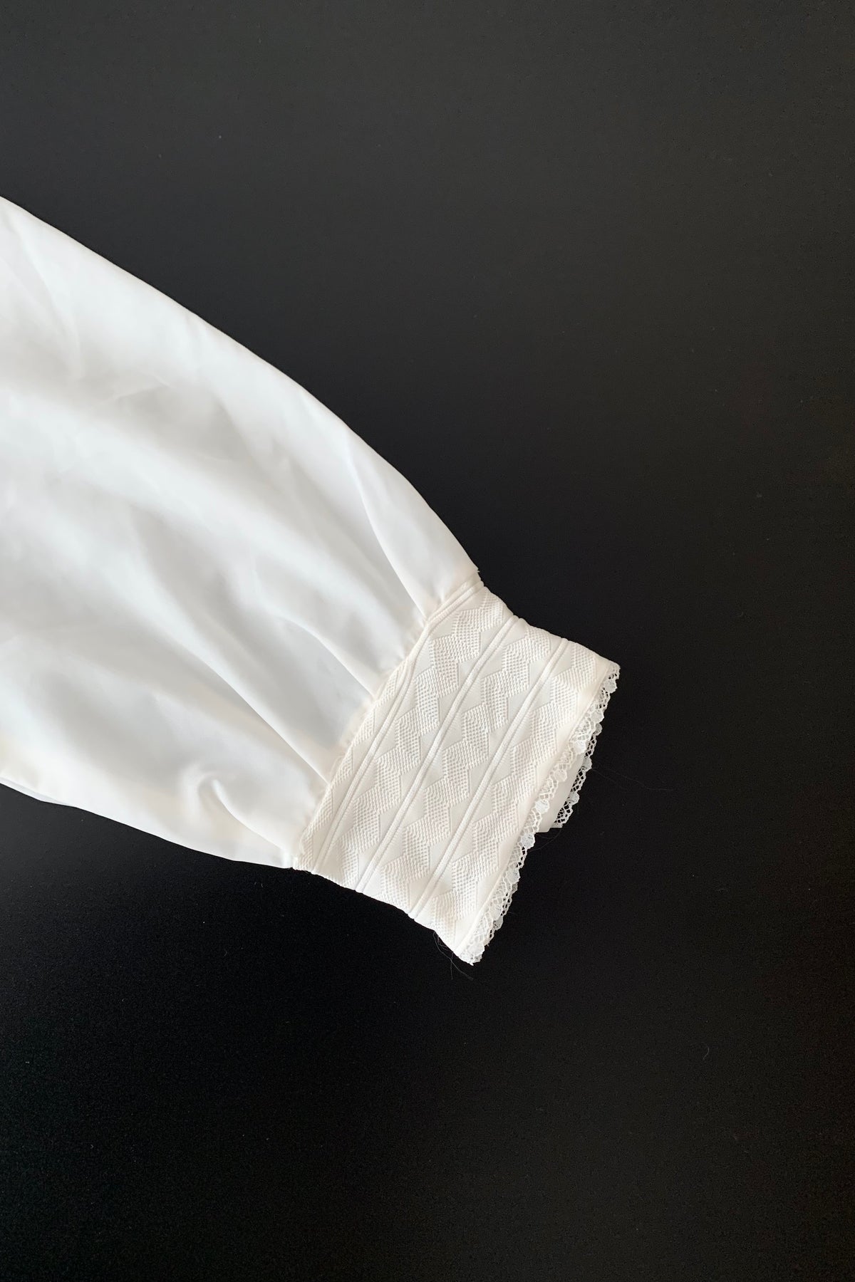 white multi buttons sheer chiffon  blouse