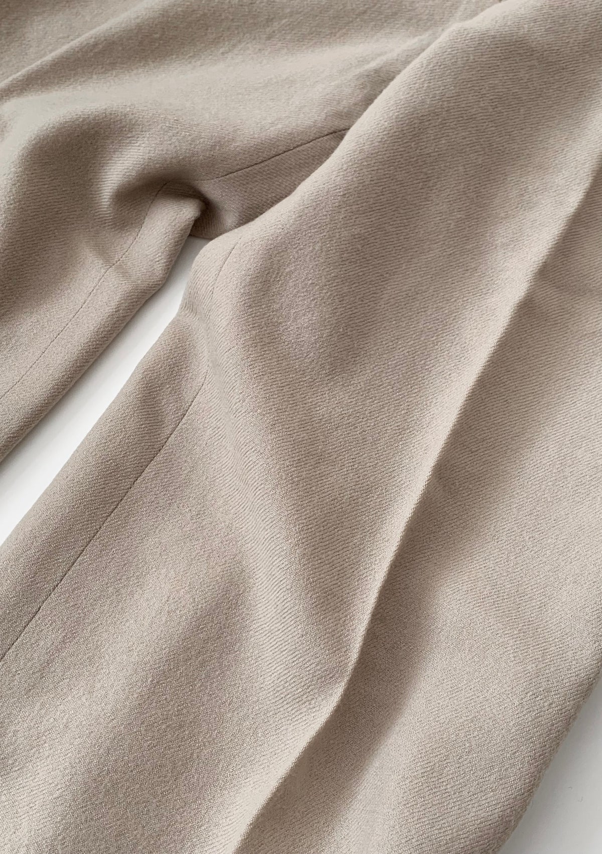 yellow beige wool pants
