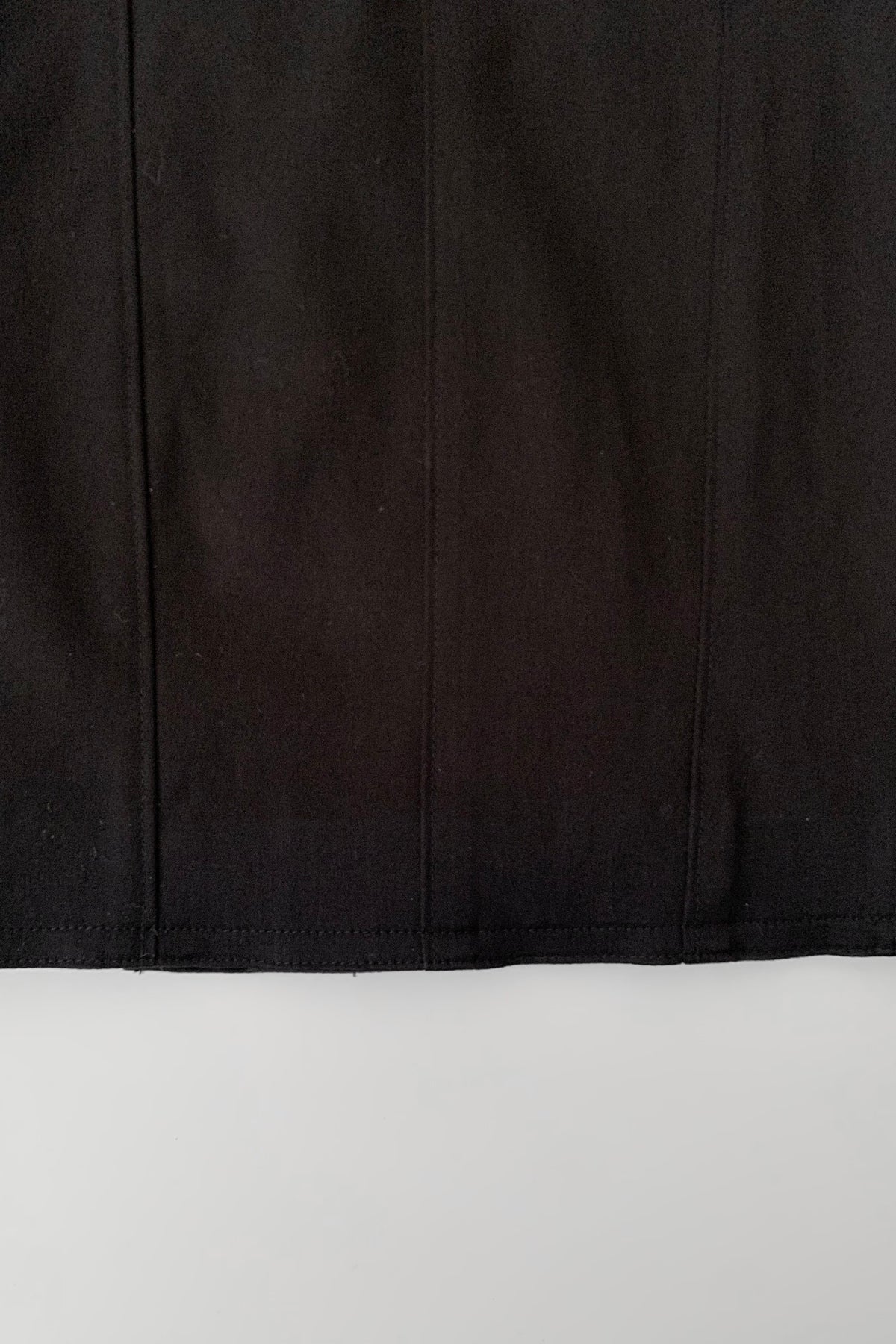 black tight mini skirt