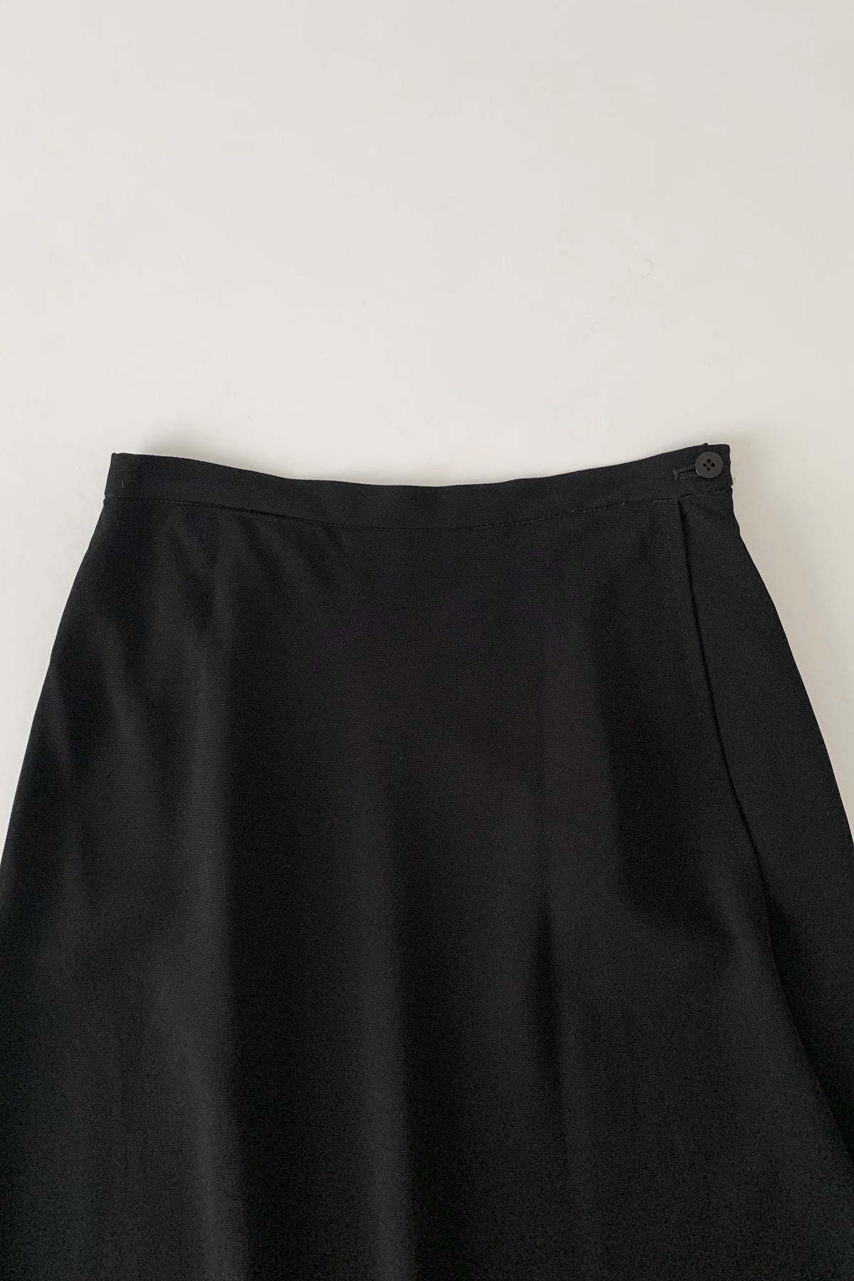 black asymmetry long skirt