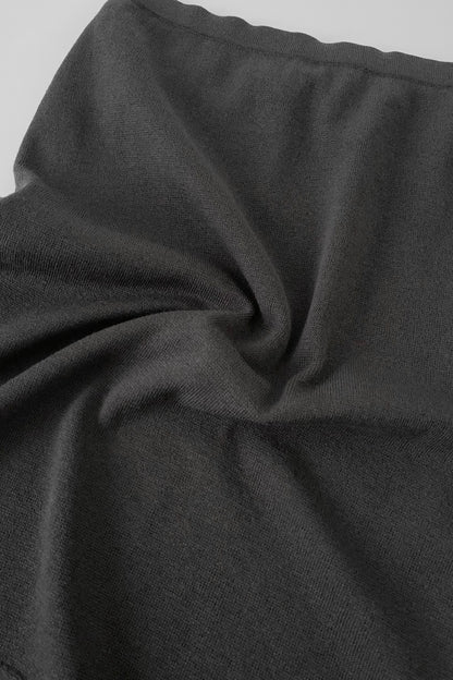Italy charcoal gray knit skirt