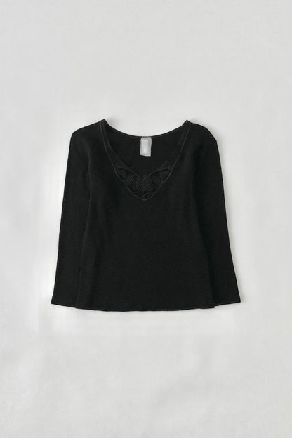 Italy rose lace long sleeves