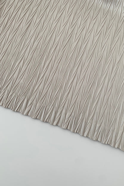 light beige pleats lace tops