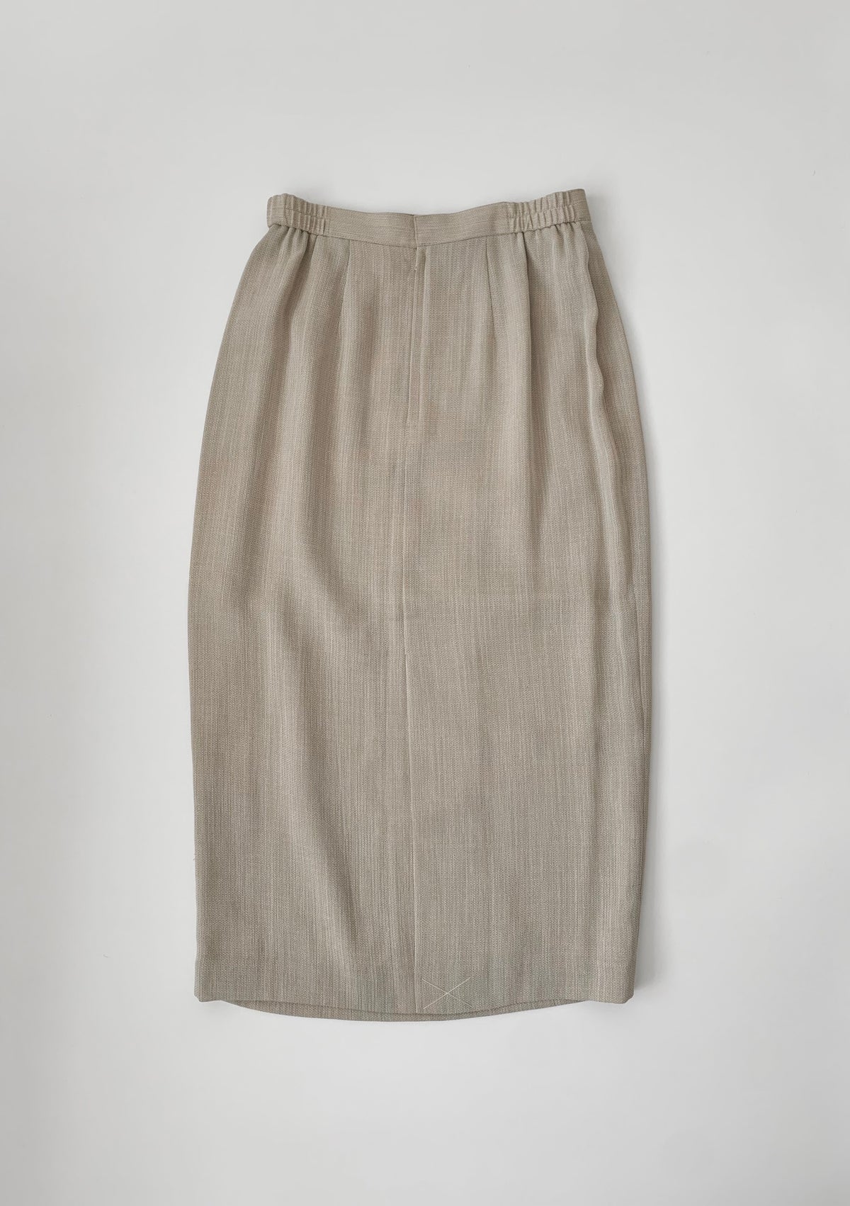 light beige long skirt