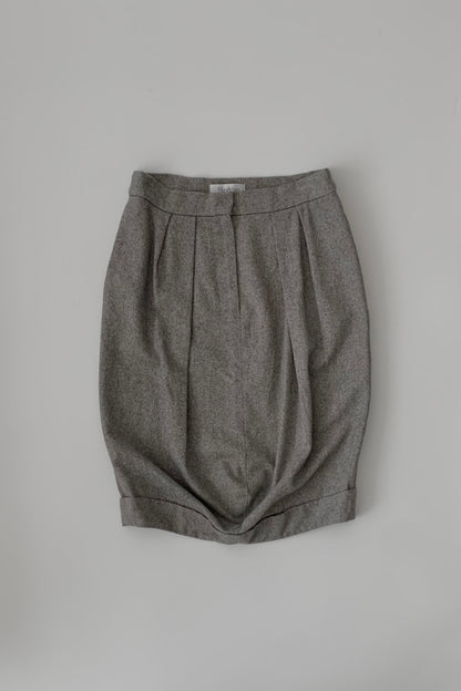 MaxMara  gray tweed balloonskirt