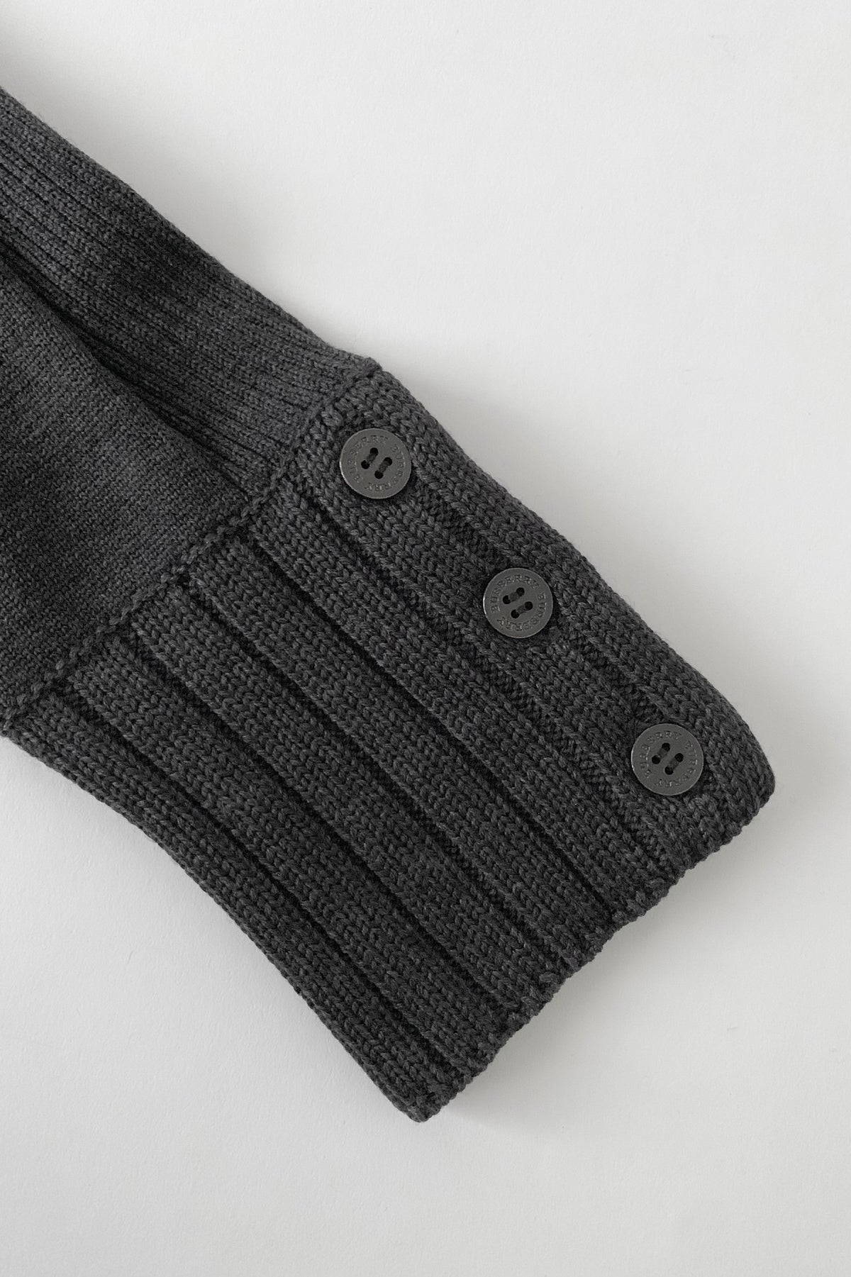 Burberry dark gray wool knit