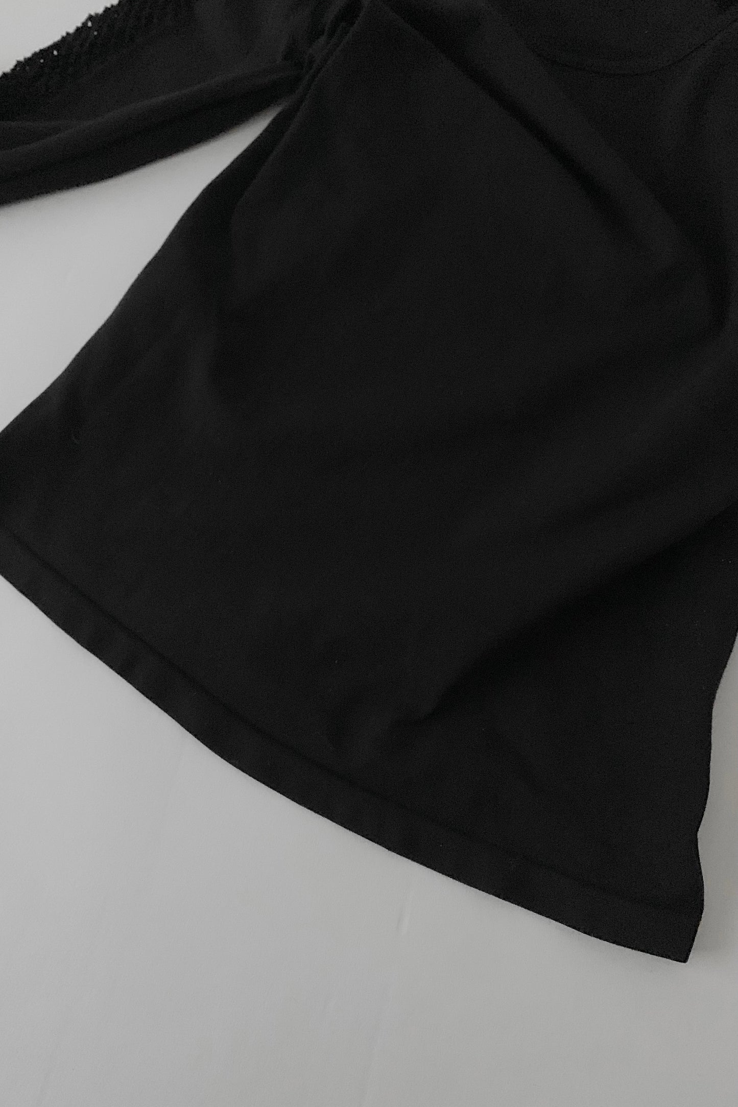 DKNY black mesh long sleeves