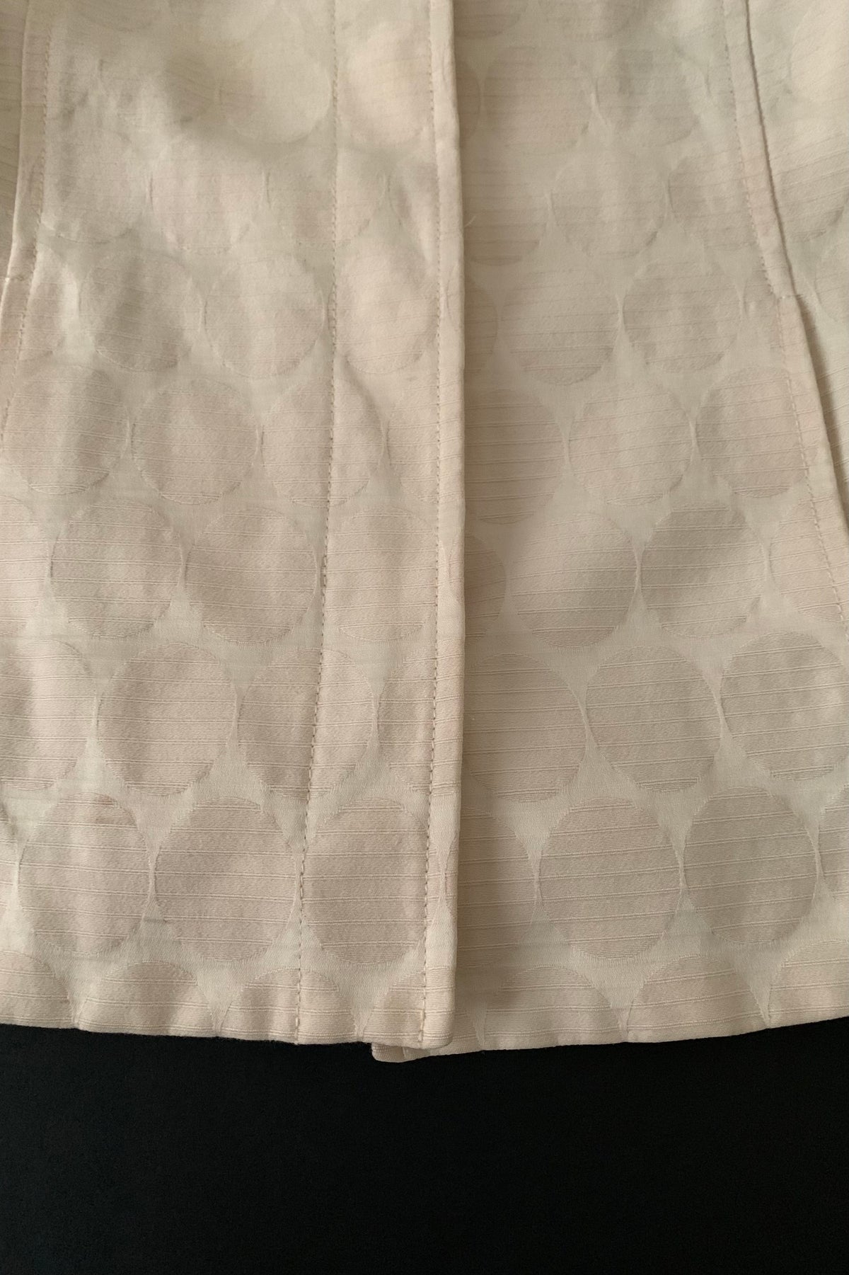 pale beige dot high neck jacket