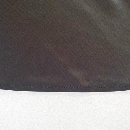 black satin flare long skirt