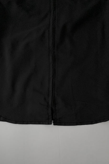 Italy black zip nylon jacket