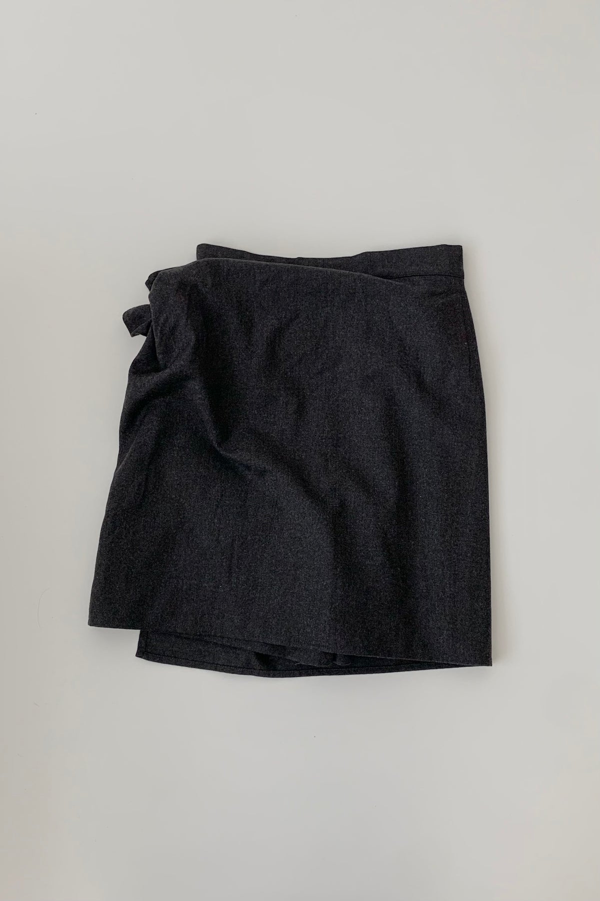 MaxMara dark  gray wrap wool pants