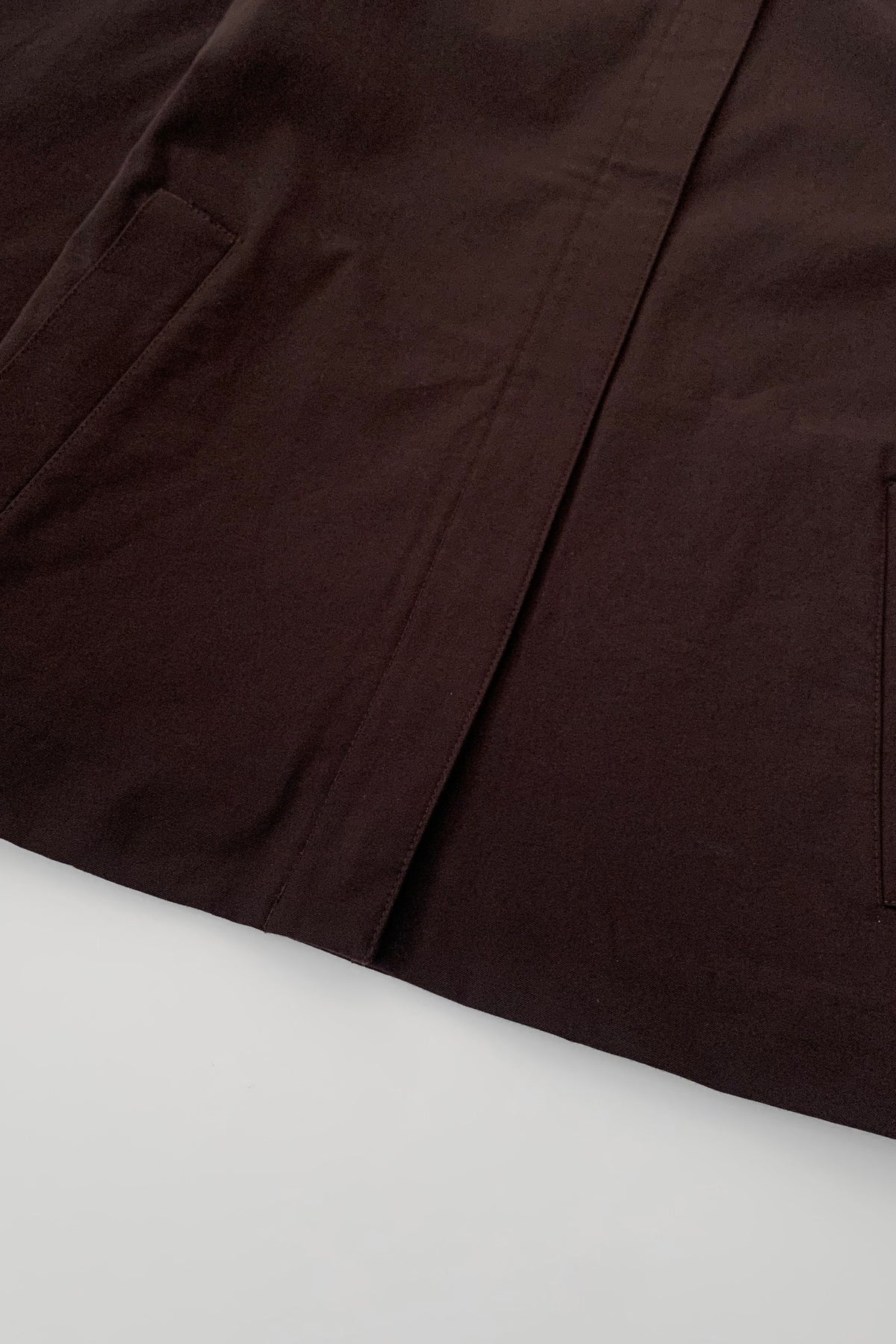 dark brown zip light jacket