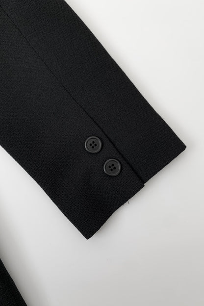 black classic tailored jacket