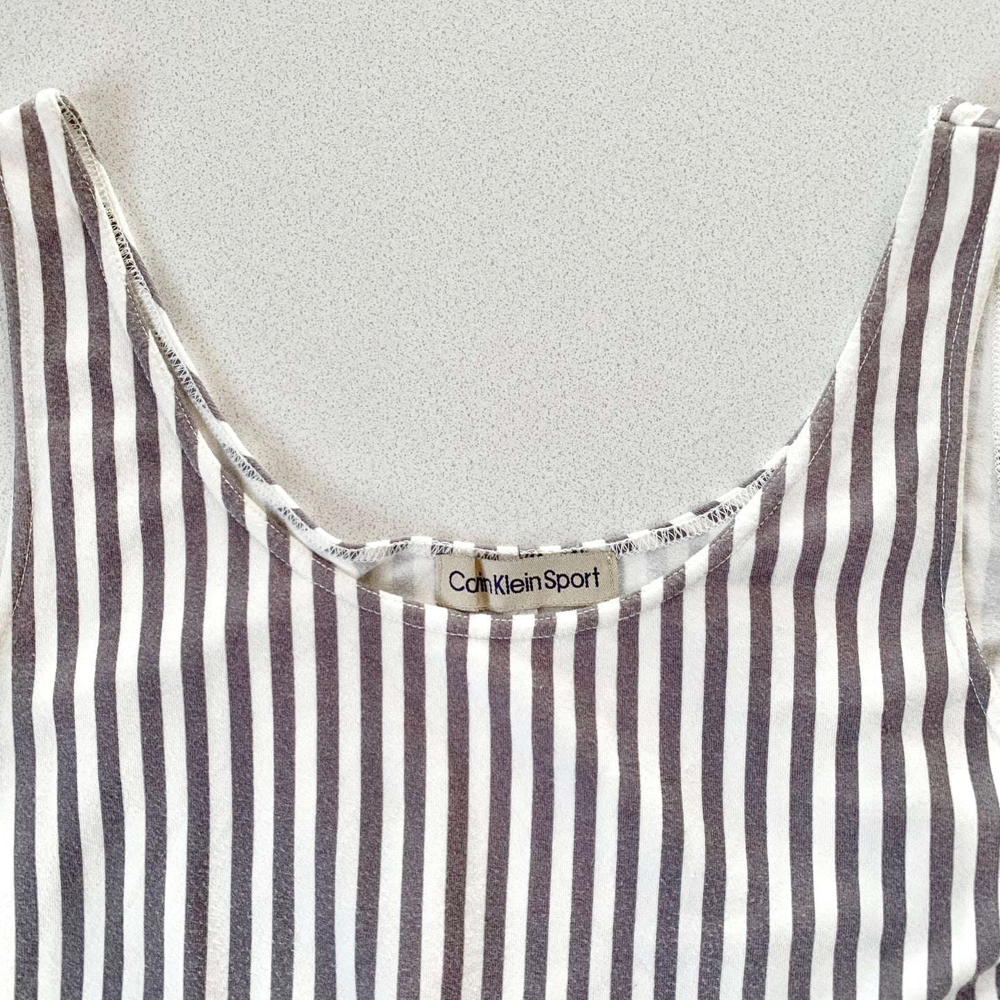 Calvin Klein purple stripe tops