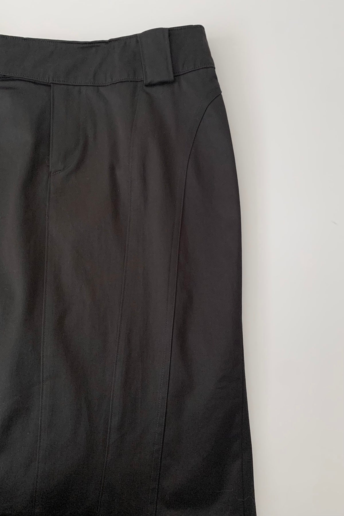 black tight mini skirt