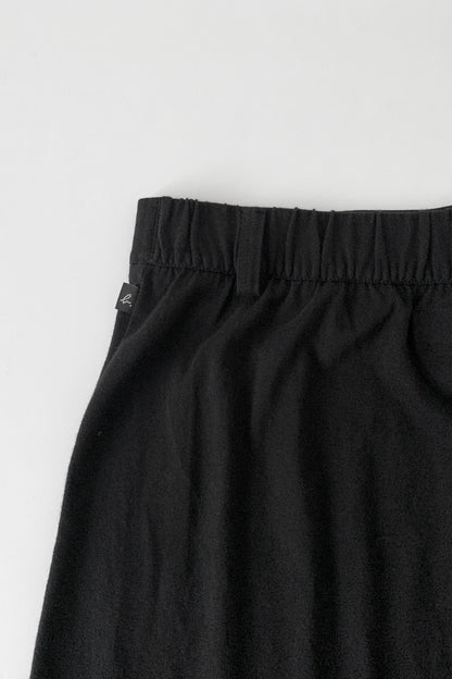agnes b. black pocket cotton skirt