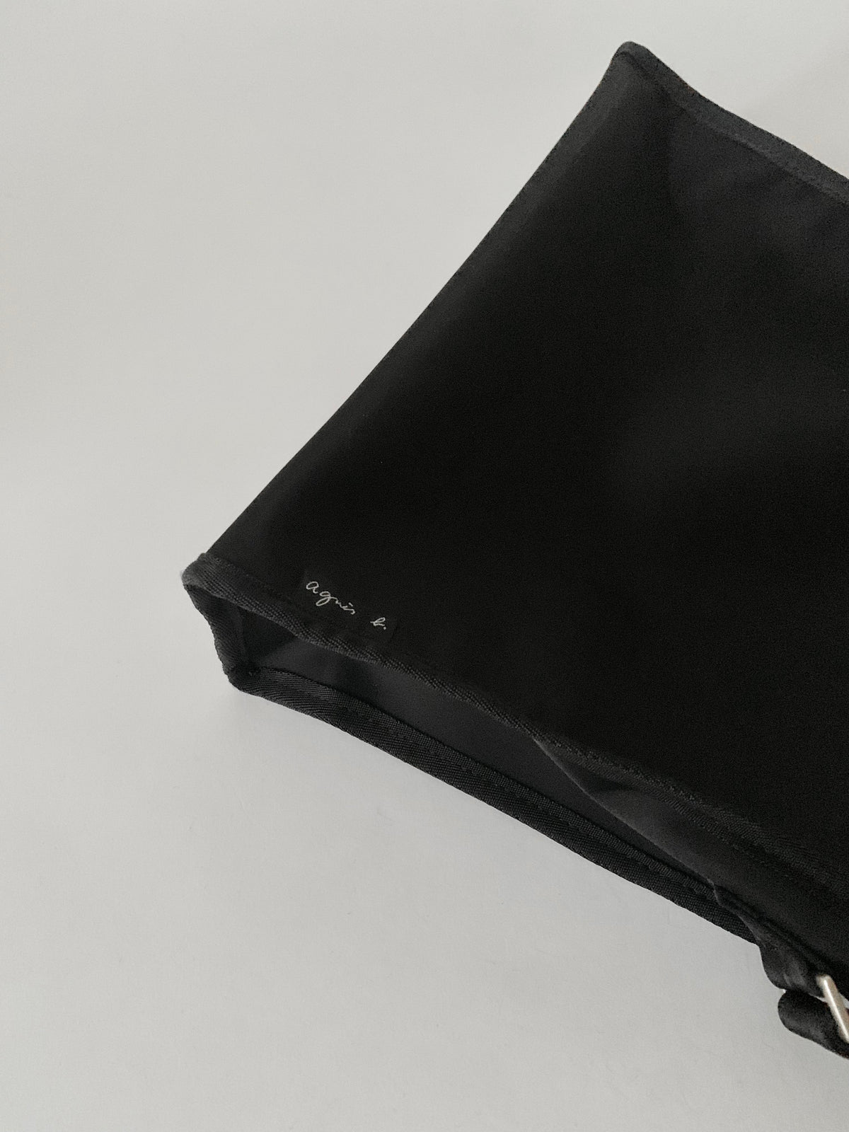 agnes b. black nylon bag