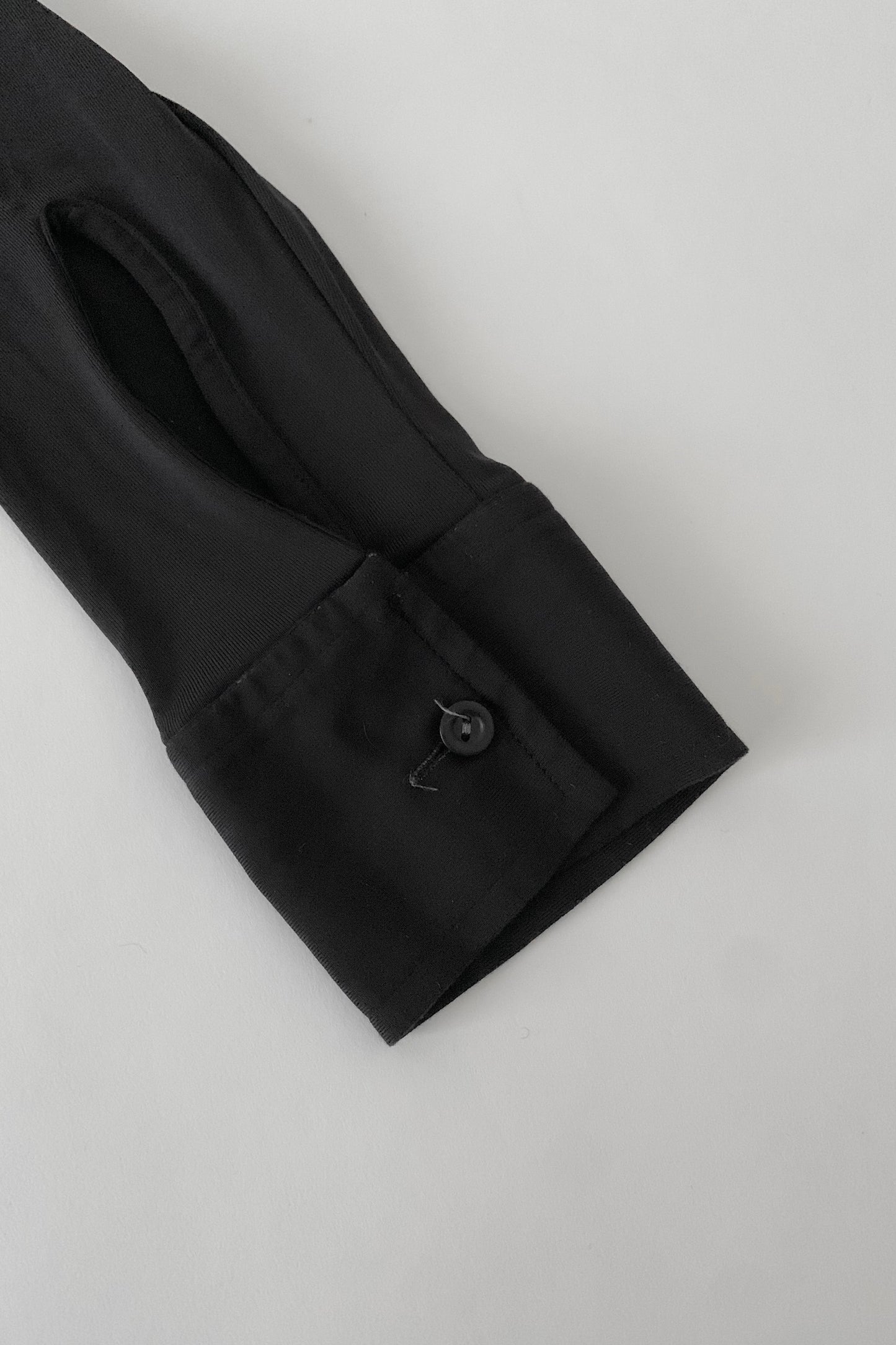 Italy black over sized long shirt