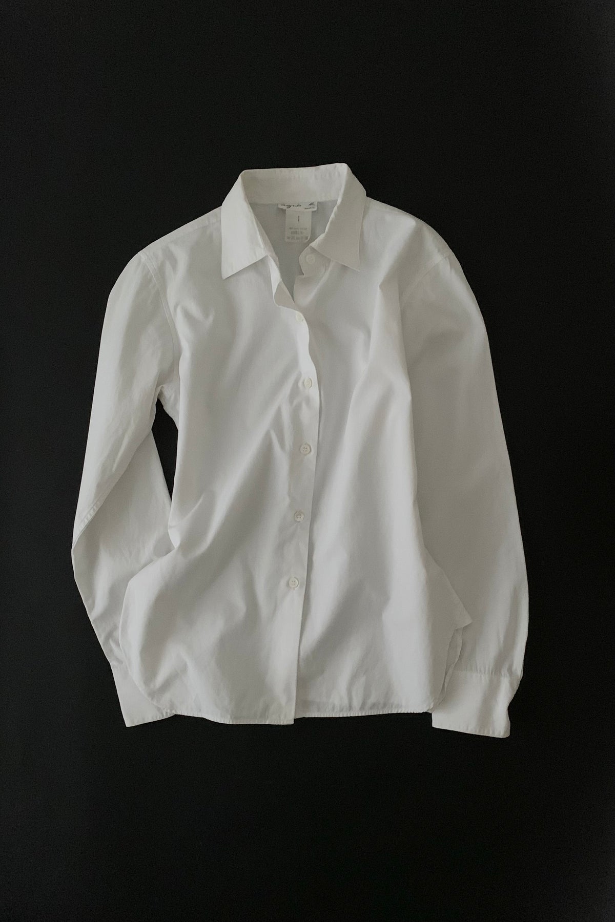 agnes b. white cotton shirt