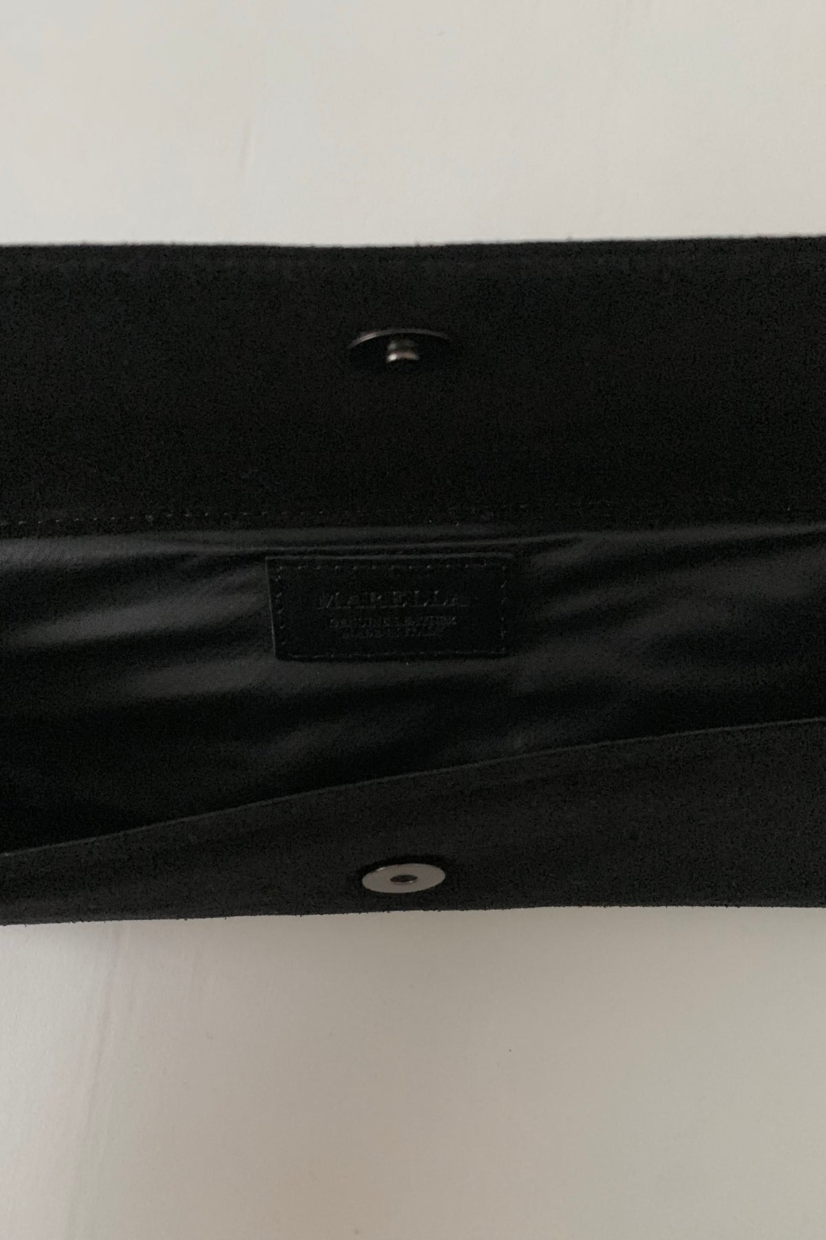 Italy black ring chain bag