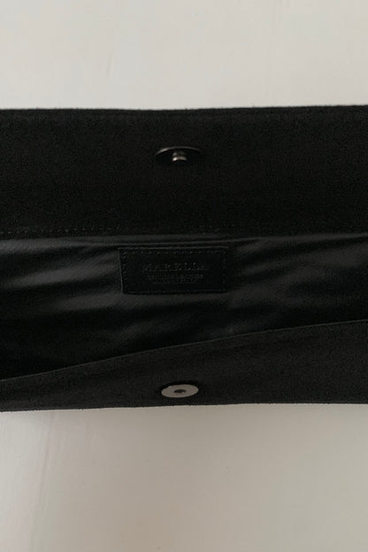 Italy black ring chain bag