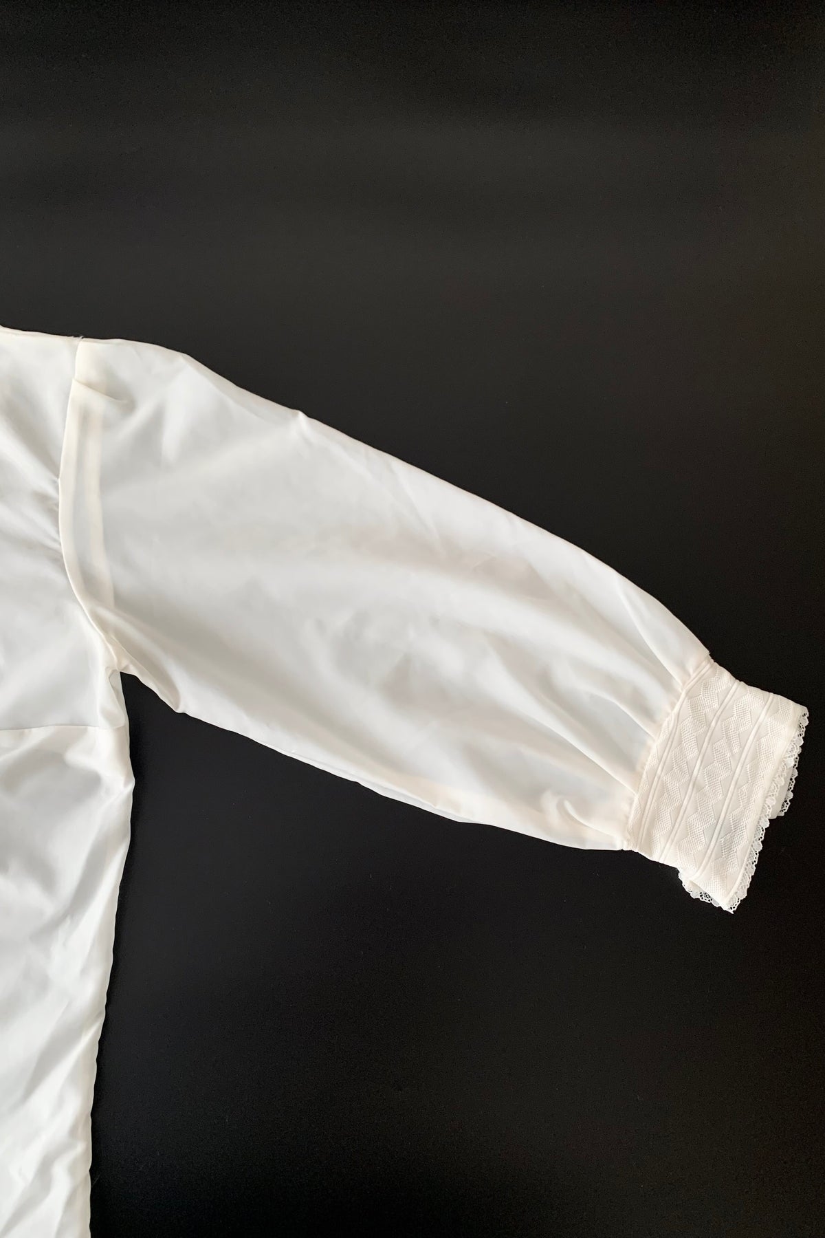 white multi buttons sheer chiffon  blouse