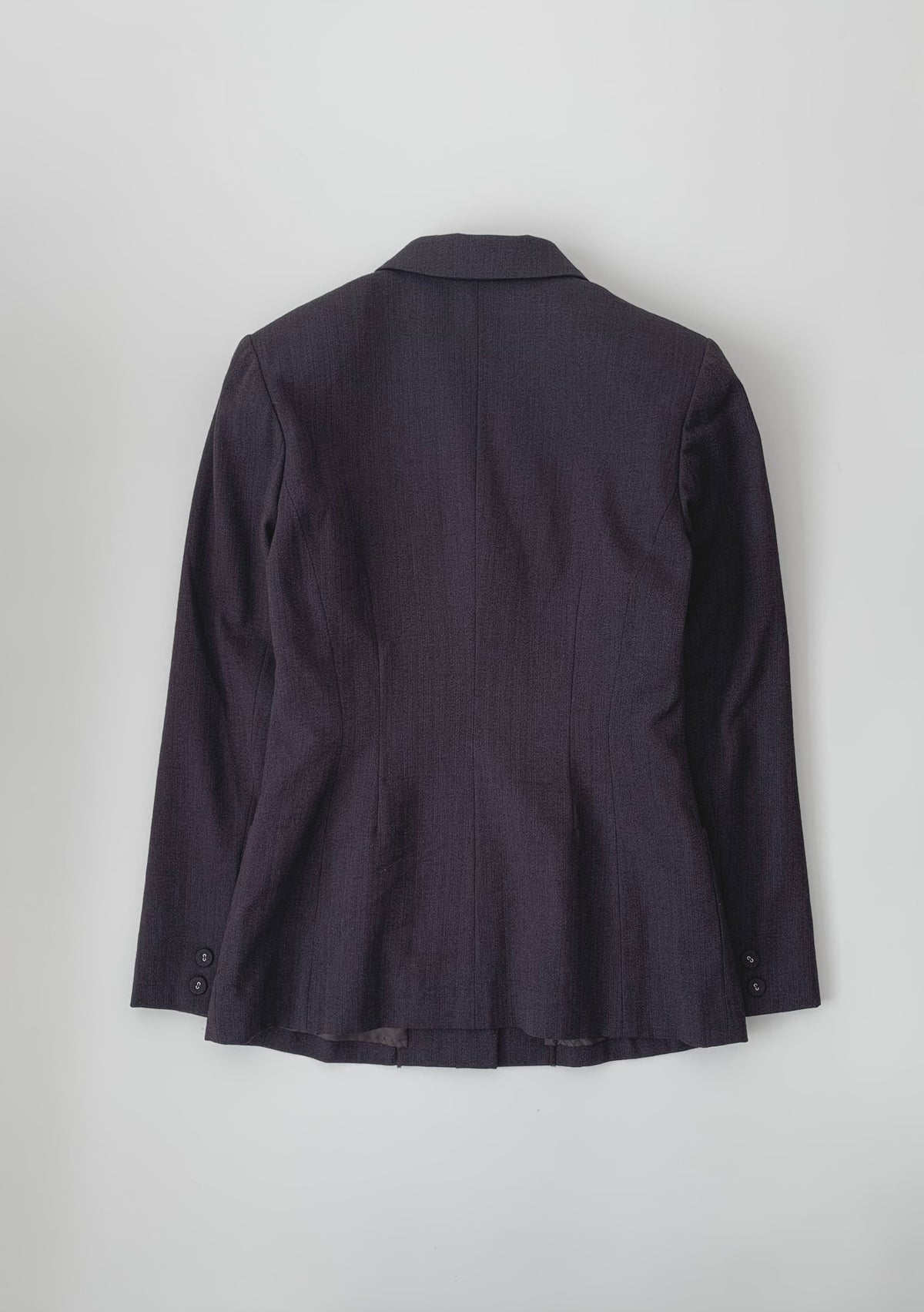 dark purple single breasted jacket