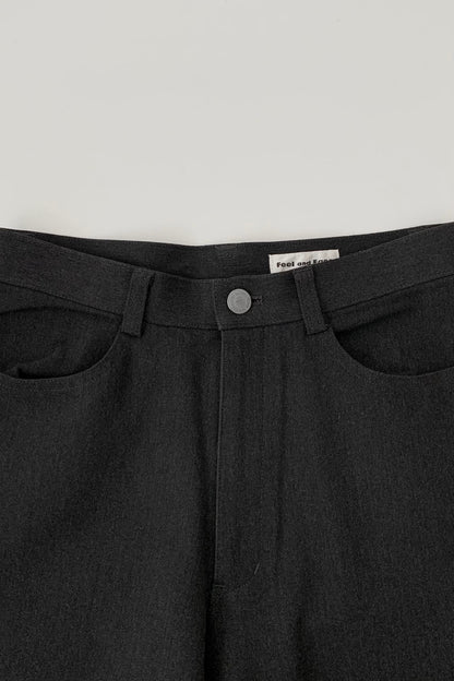 dark gray stretch pants