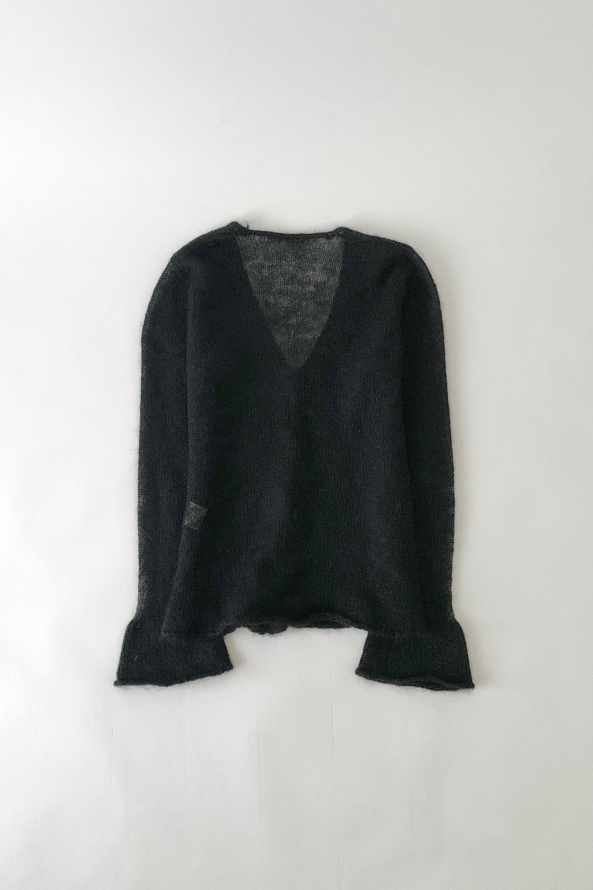black mohair ensemble knit