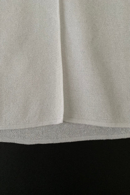 white see-through cardigan