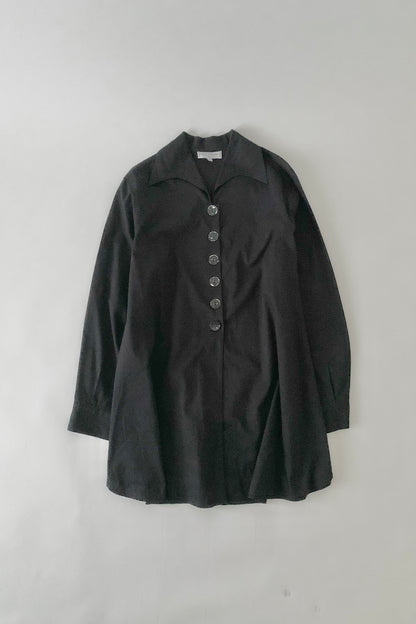 France black over sized coat