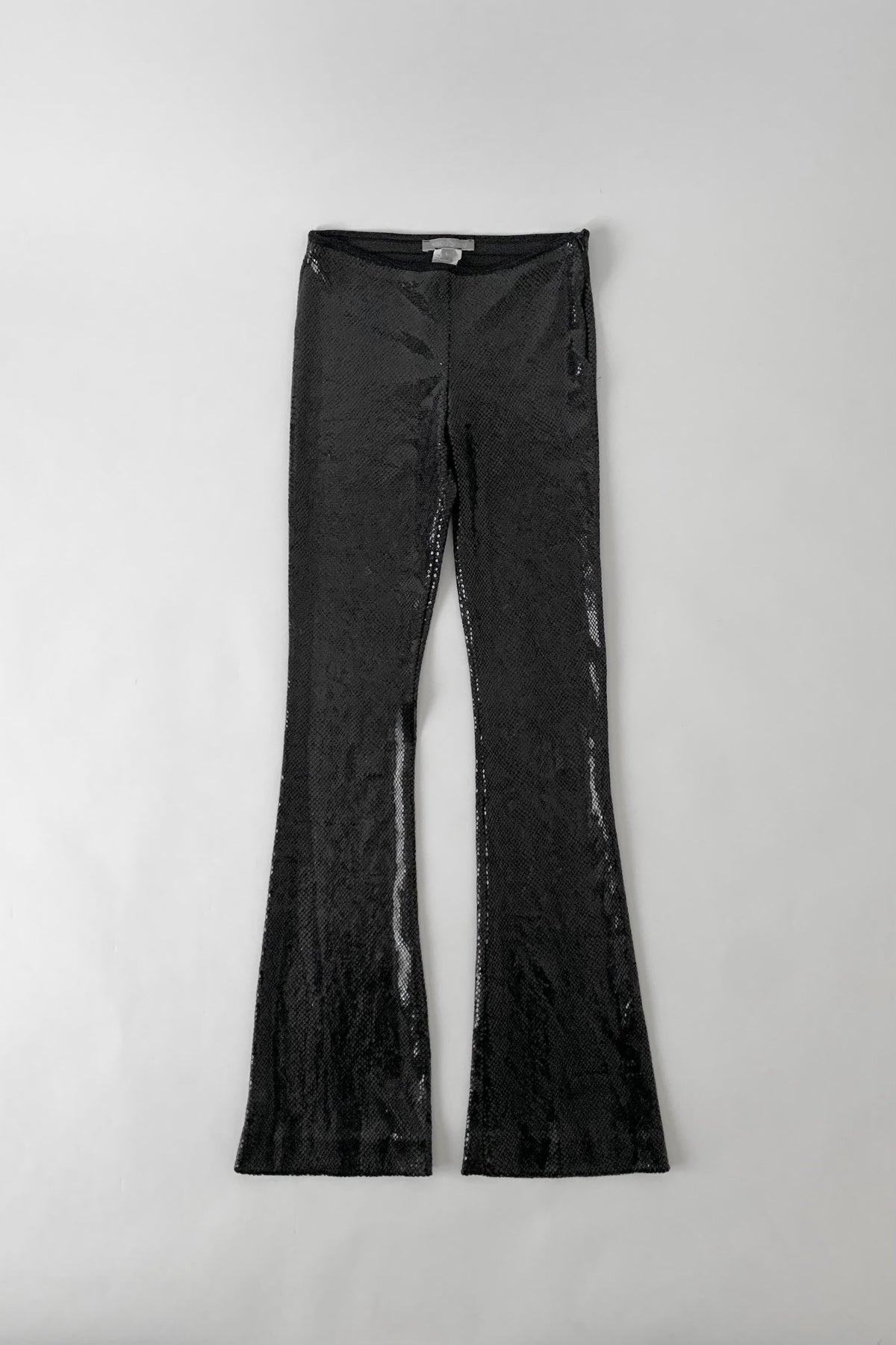 France black snake skin pants