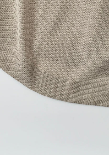 light beige long skirt