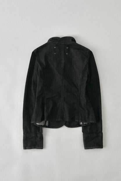 dark gray denim jacket