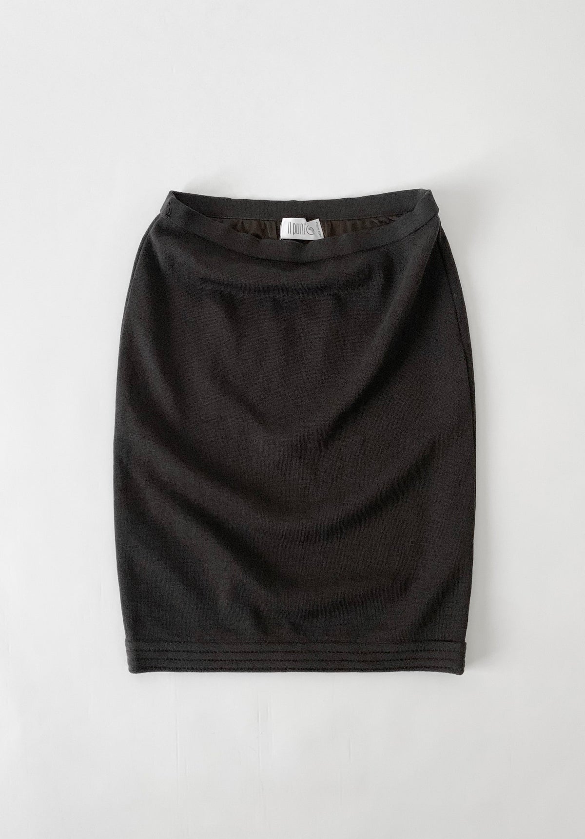 Italy charcoal gray knit skirt