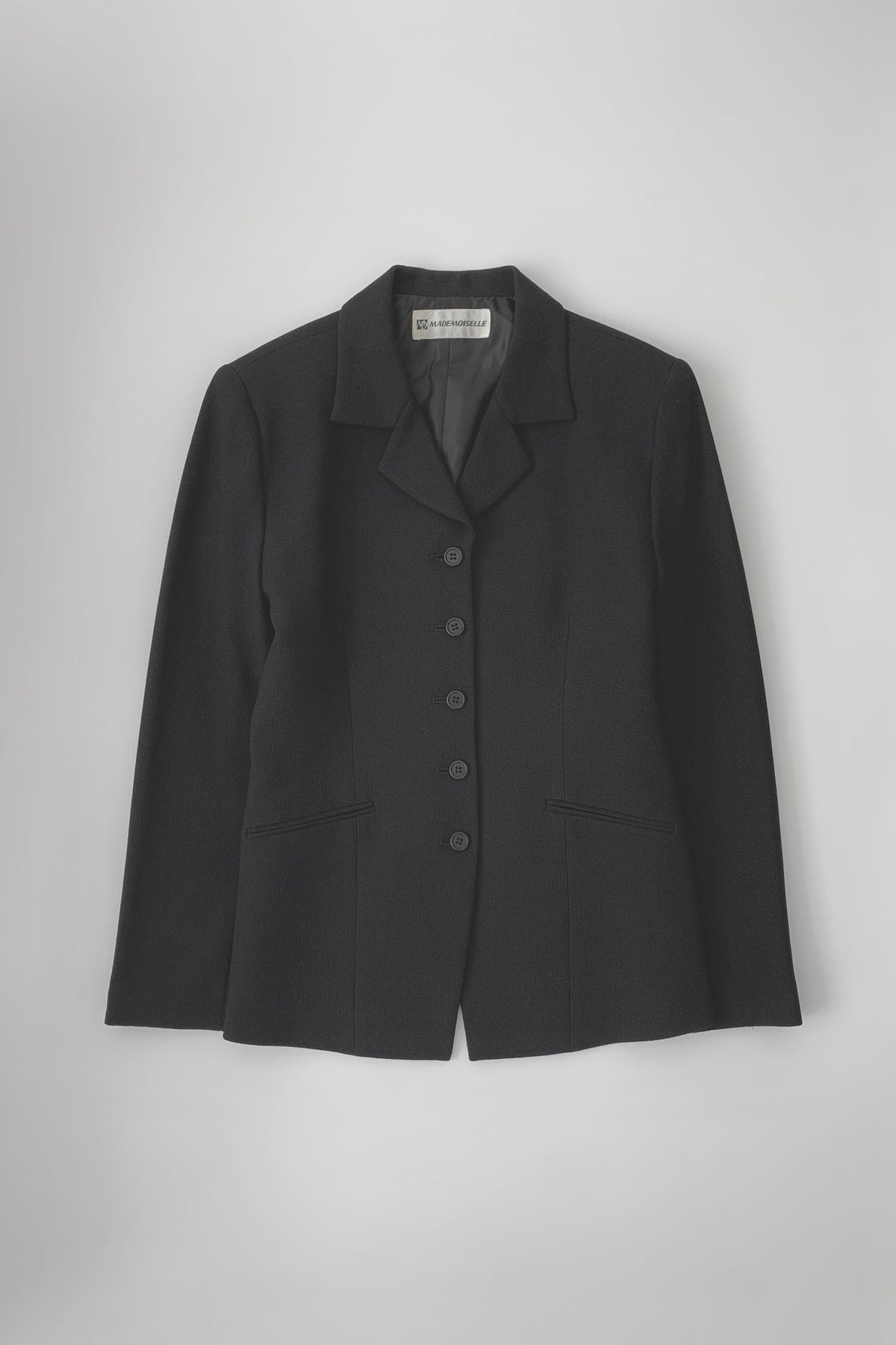 black classic tailored jacket