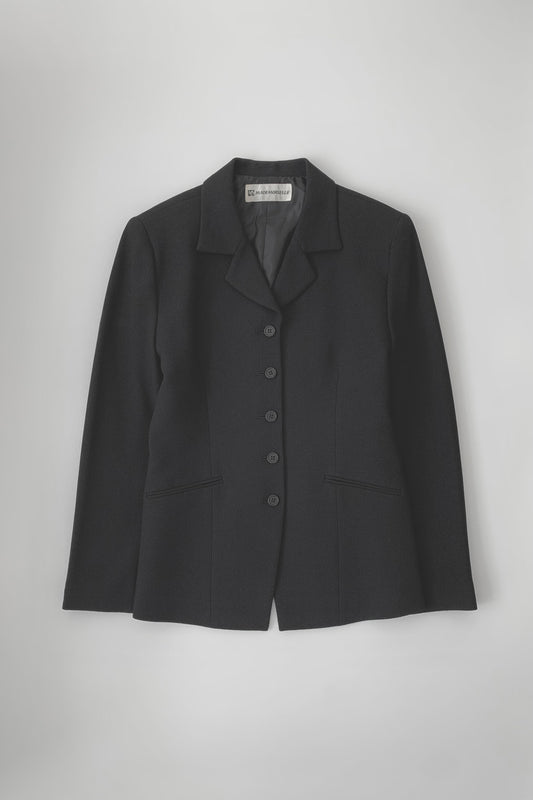 black classic tailored jacket