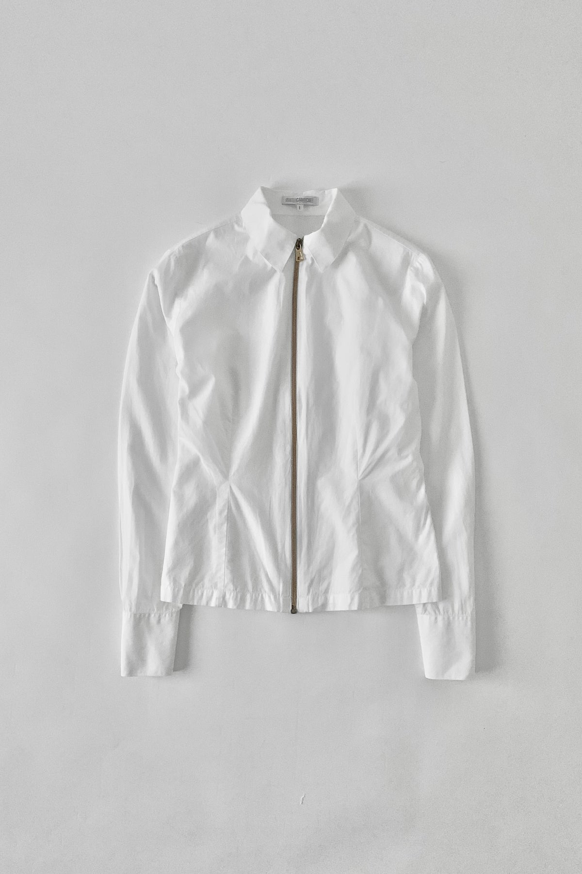 Italy gold zip shirt jacket