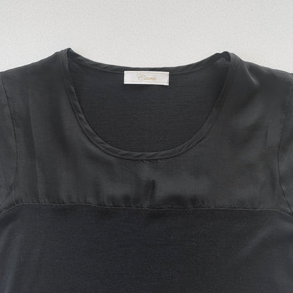 black semi-sheer tops