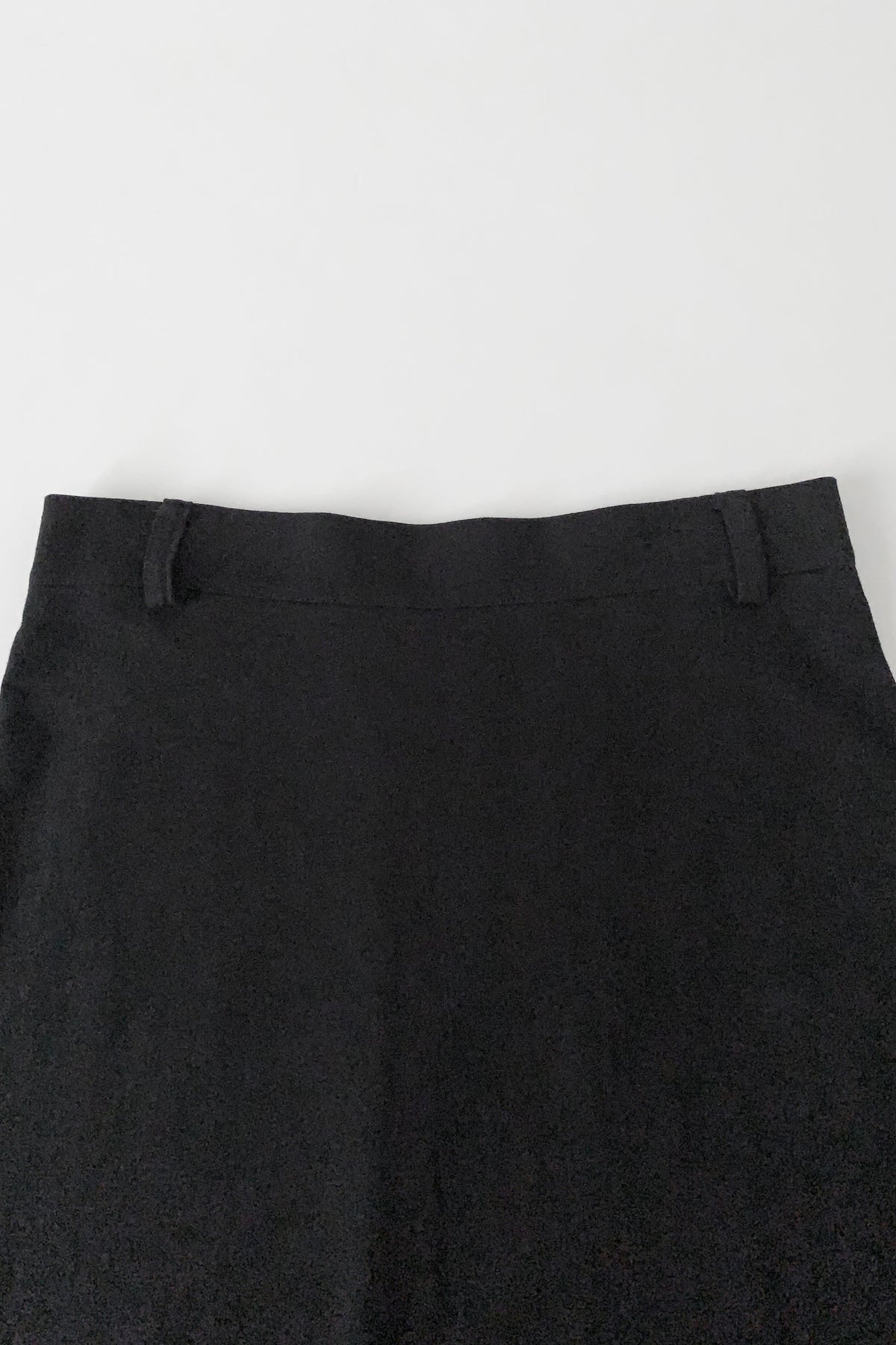 agnes b. black pocket cotton skirt
