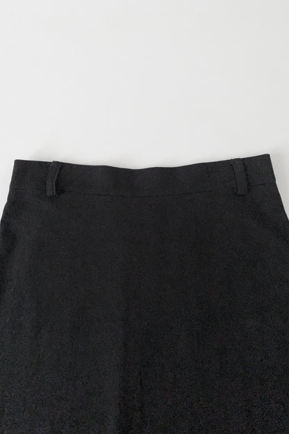 agnes b. black pocket cotton skirt