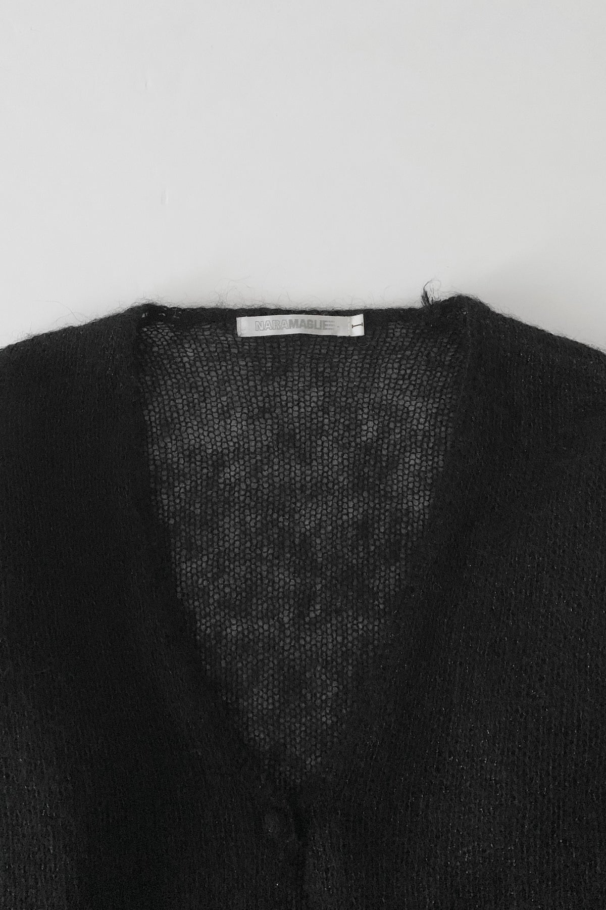 black mohair ensemble knit