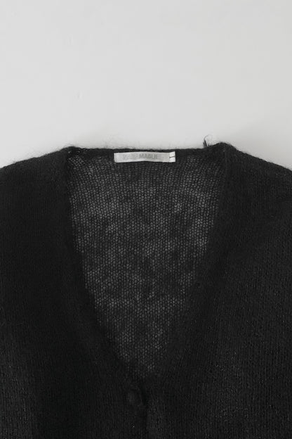 black mohair ensemble knit
