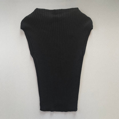 Italy rib print vest